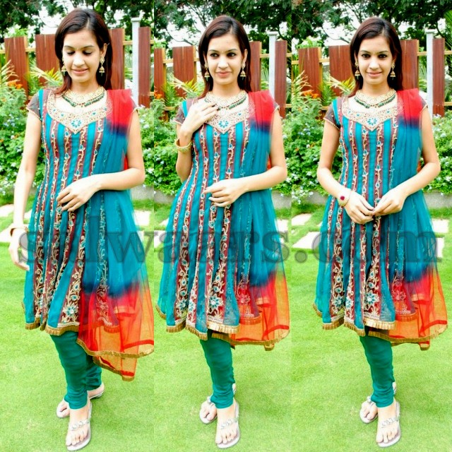 Hyderabad Model in Churidar Indian Dresses
