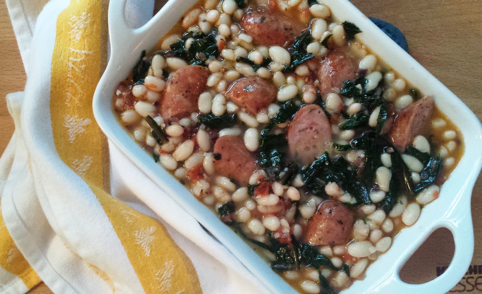 For Love of the Table Dandelion Greens... In a Gratin with White Beans