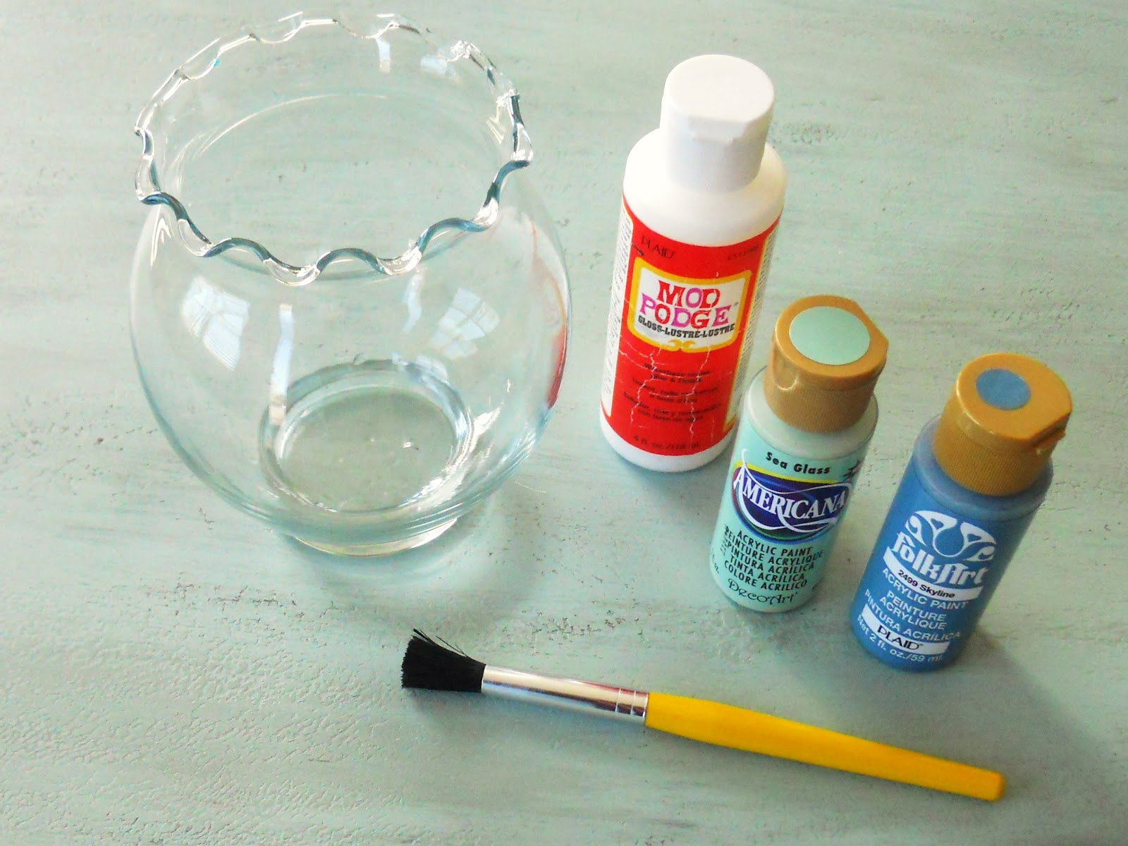 DIY Enamel Painted Glass Delightfully Noted