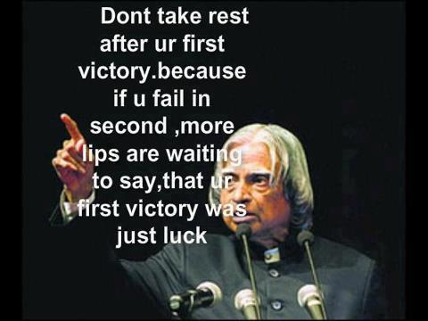Thoughts and Quotes of the Day: Dr. Abdul Kalam (Plus*)