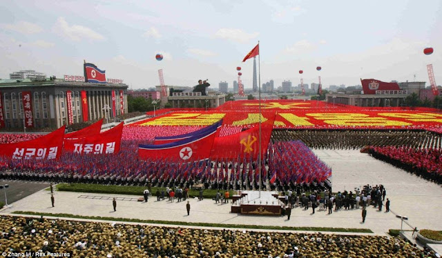 Korea Utara Unjuk Kekuatan Militer di Hari Ulang Tahun