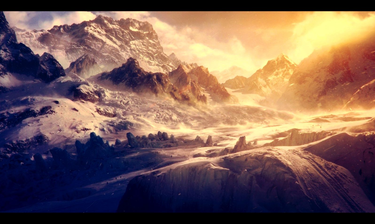 1680x1050 Snow landscape alpine climbers Wallpaper 1680x1050 Snow landscape alpine climbers Wallpaper