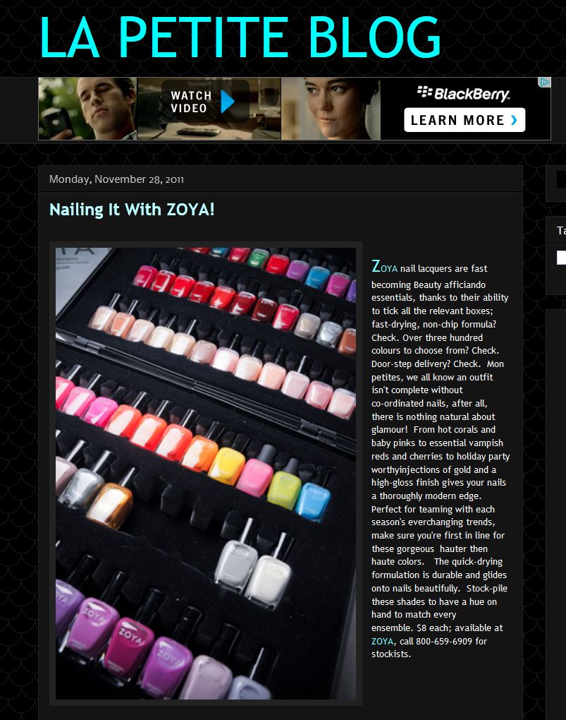 Over 300 gorgeous Zoya Nail Polish colors to choose from and counting