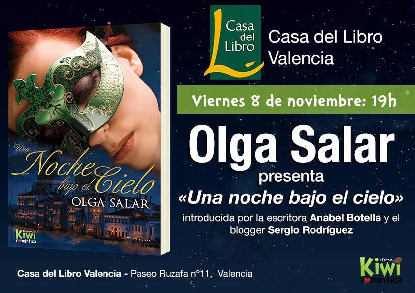 Presentación "Una noche bajo el cielo" Valencia 08.11.13 Olga+Salar