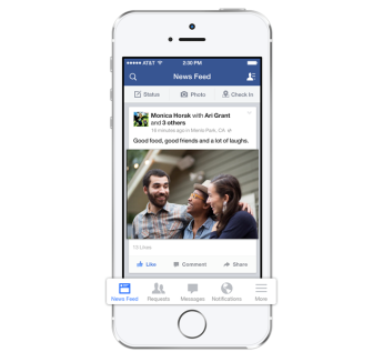 Facebook App Gets Updated With New Look For iOS 7