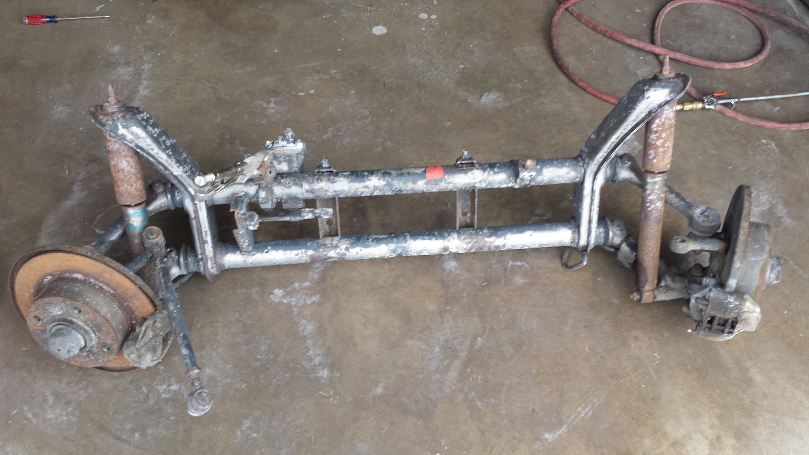 Our 1971 Karmann Ghia Project Project Front Axle Beam