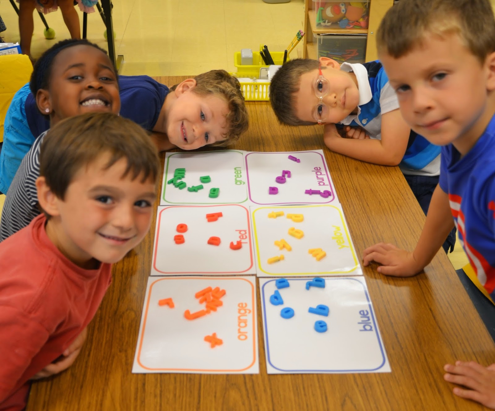 A Place Called Kindergarten simple sorting mats
