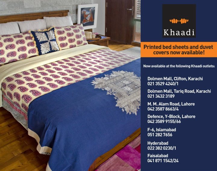 Celebrity Cruises Khaadi Bed Sheets And Duvet Covers Collection 2012