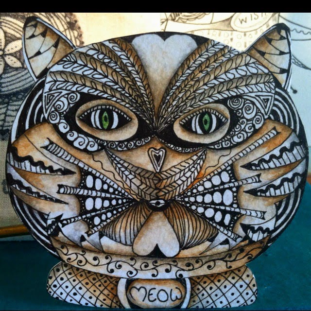 Zentangle cat 3 pictures. - Fashion and Travel Blogger