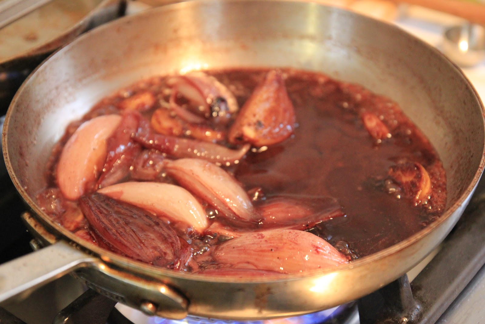 Jenny Steffens Hobick Steaks with a Sweet Shallot Wine Sauce