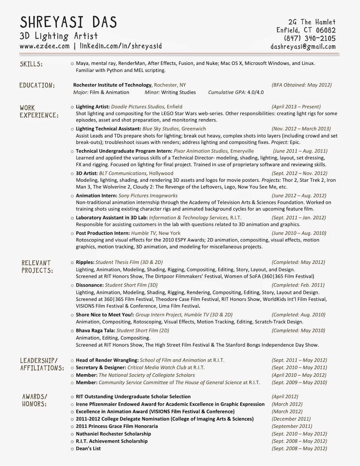 resume format references available upon request