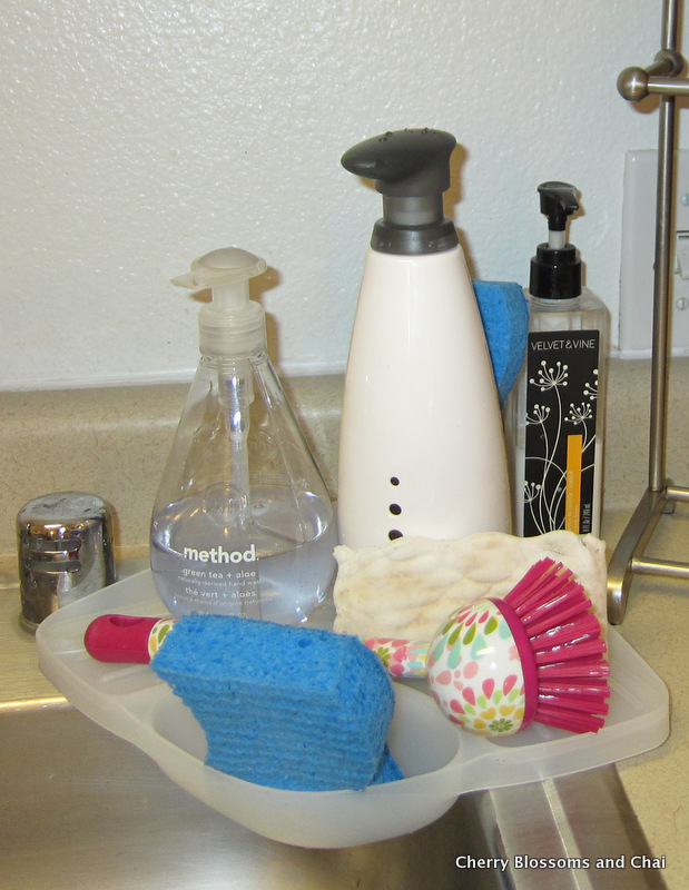 Cherry Blossoms And Chai Organized Sink Caddy