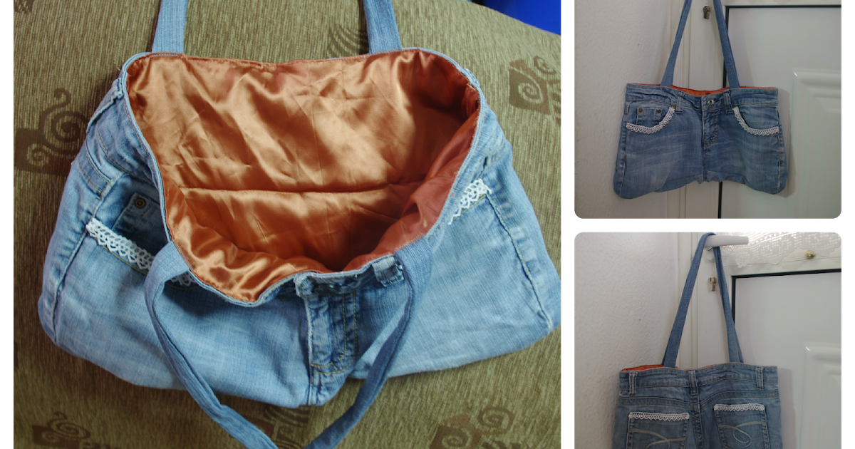 Χειροποίητες ανάσες Πως ένα παλιό τζιν γίνεται μία όμορφη τσάντα