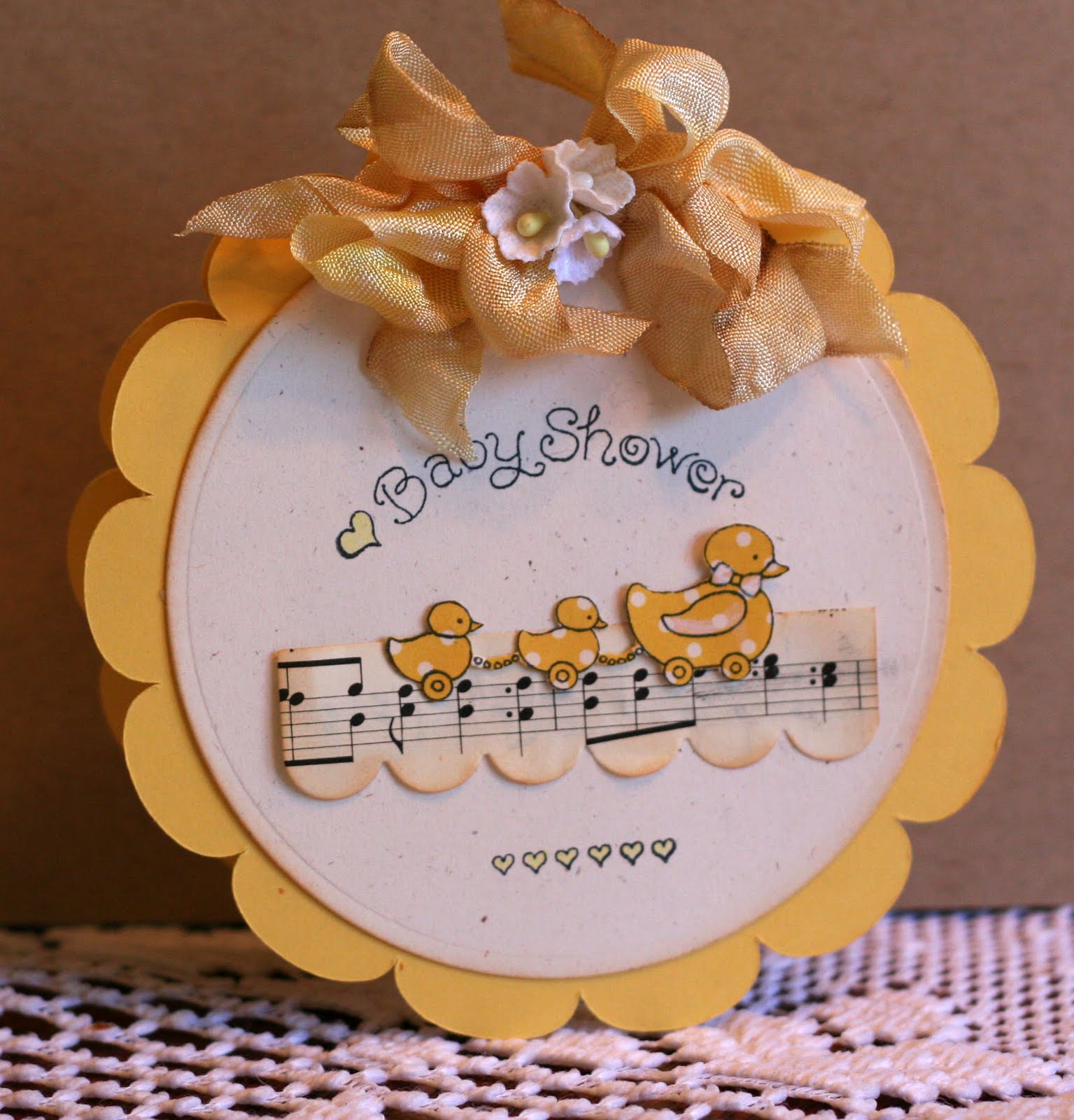 Sincerely Yours Sweet Baby Invites with Pink Persimmon