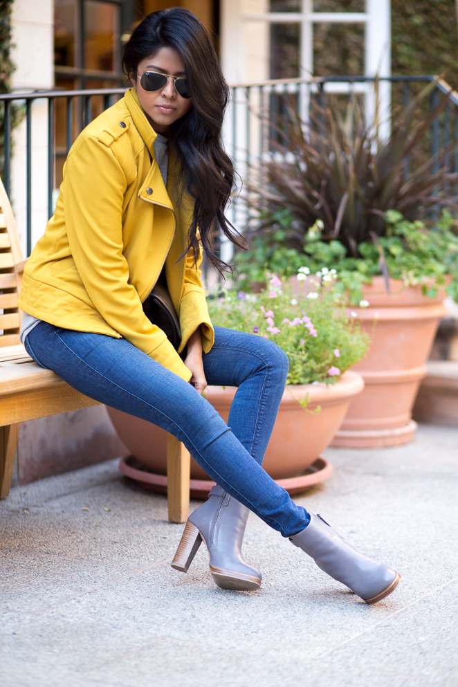 GREYLIN MUSTARD MOTO JACKET Walk In Wonderland