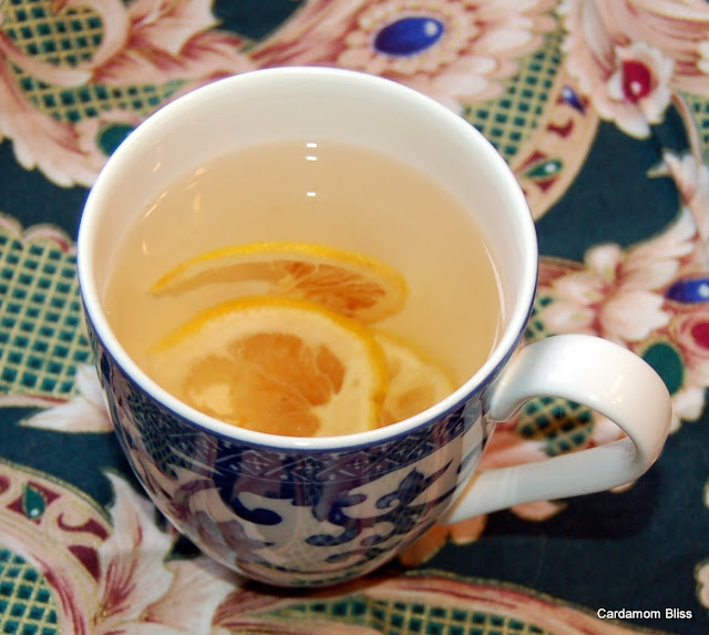 Dehydrate your own organic lemons for a beautiful herbal lemon tea.