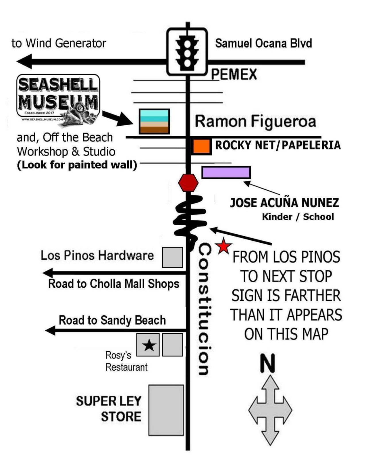 A map to the Museum