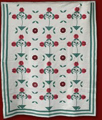 pomegranate applique quilt