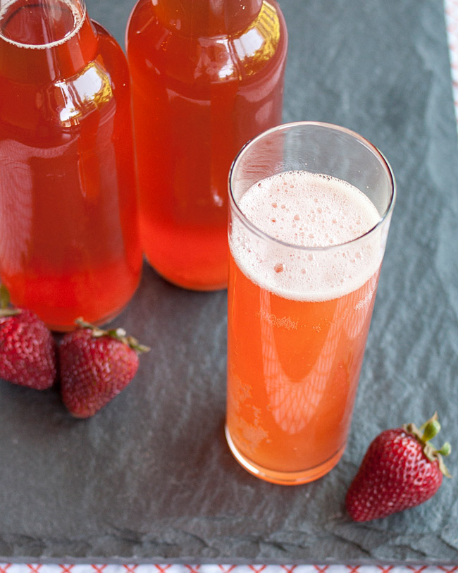 Emma E. Christensen Summer Homebrew Recipe Strawberry Kombucha