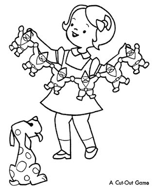 Christmas party coloring pages 7