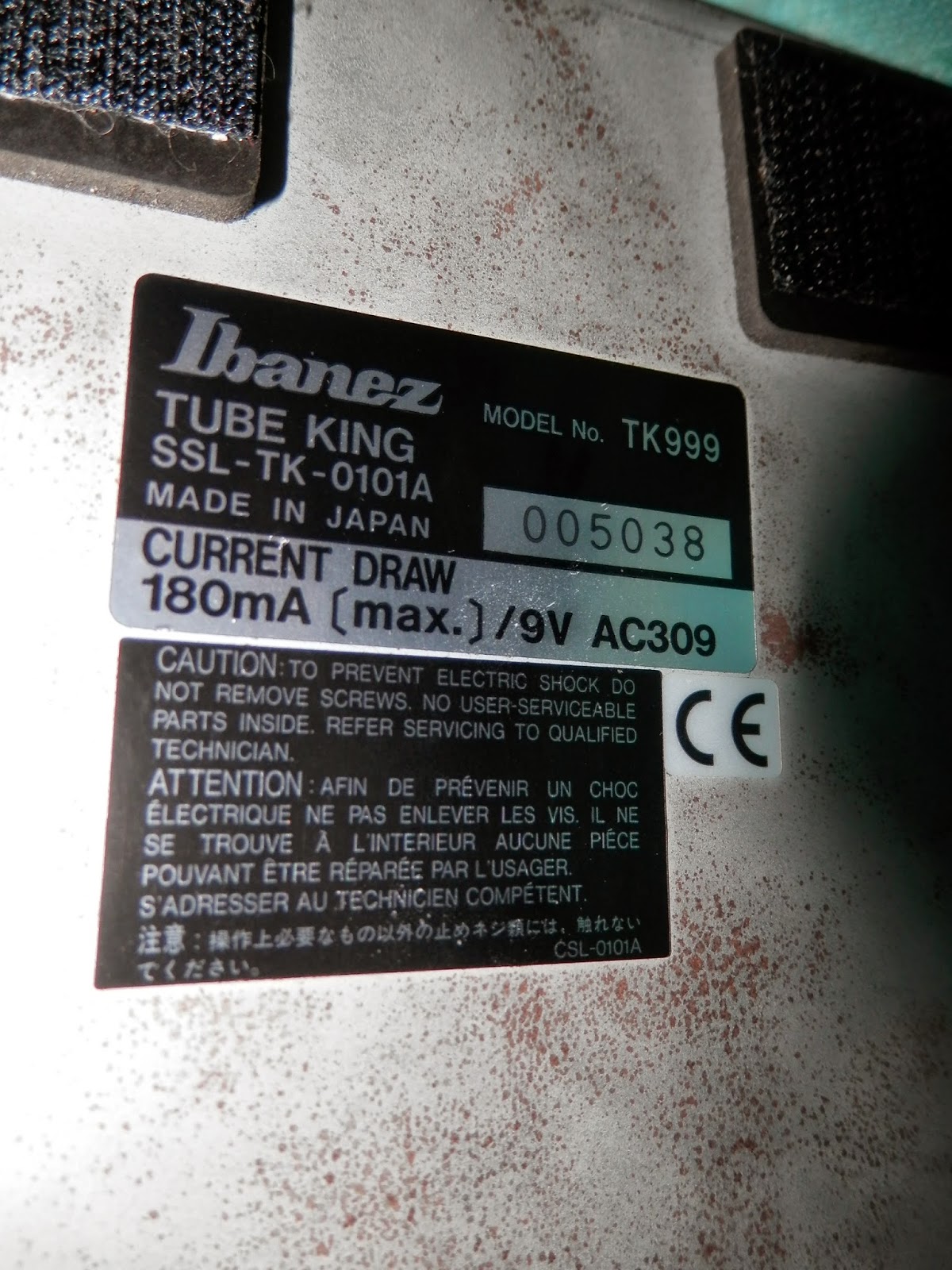 Ibanez Tube Screamer Serial Number Lookup
