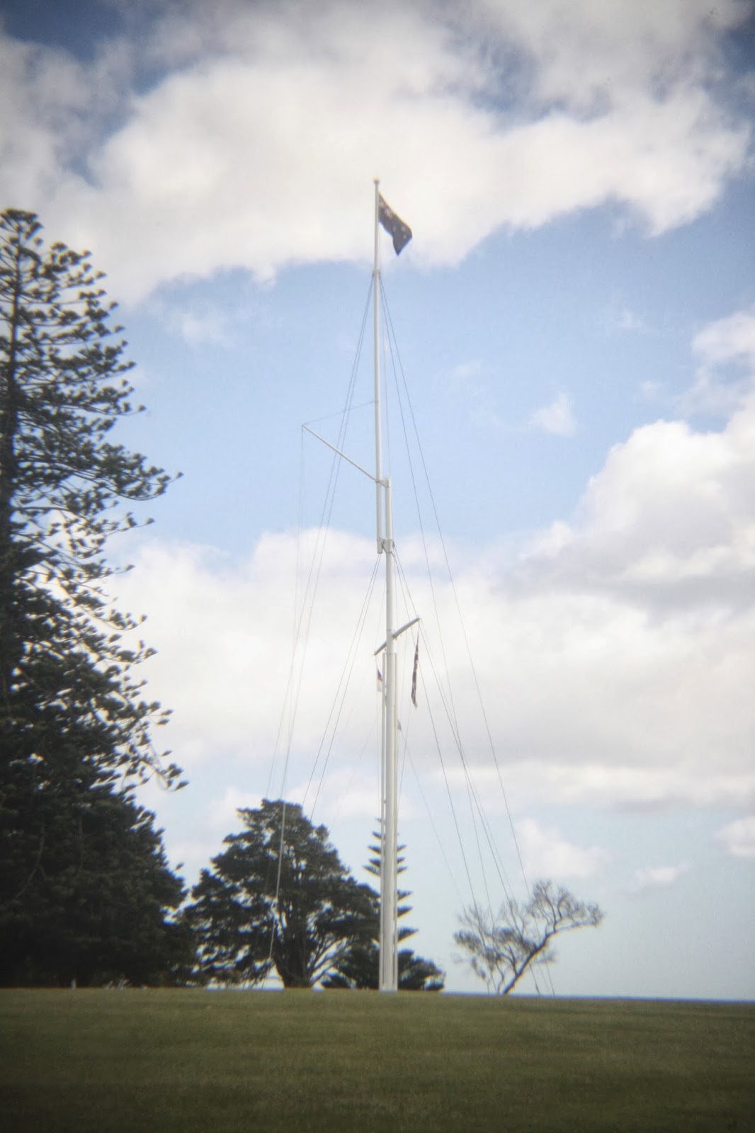 The flag at Waitangi.