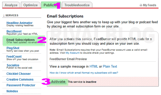 halaman email subscriptions halaman email subscriptions