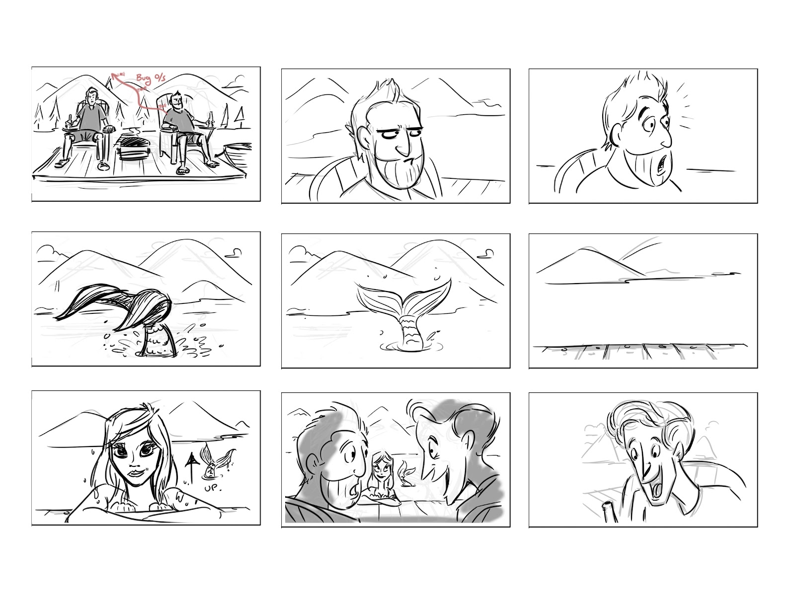 VFX/ Live Action Commercial Storyboard.
