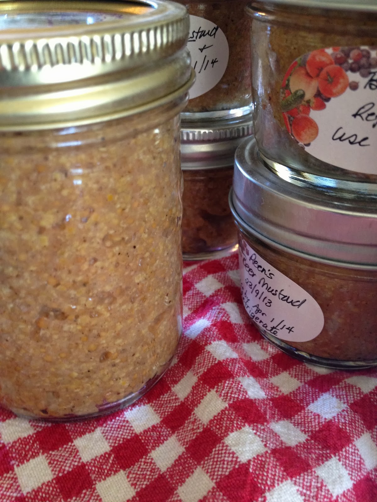 Homemade Preserves Dark Beer Mustard