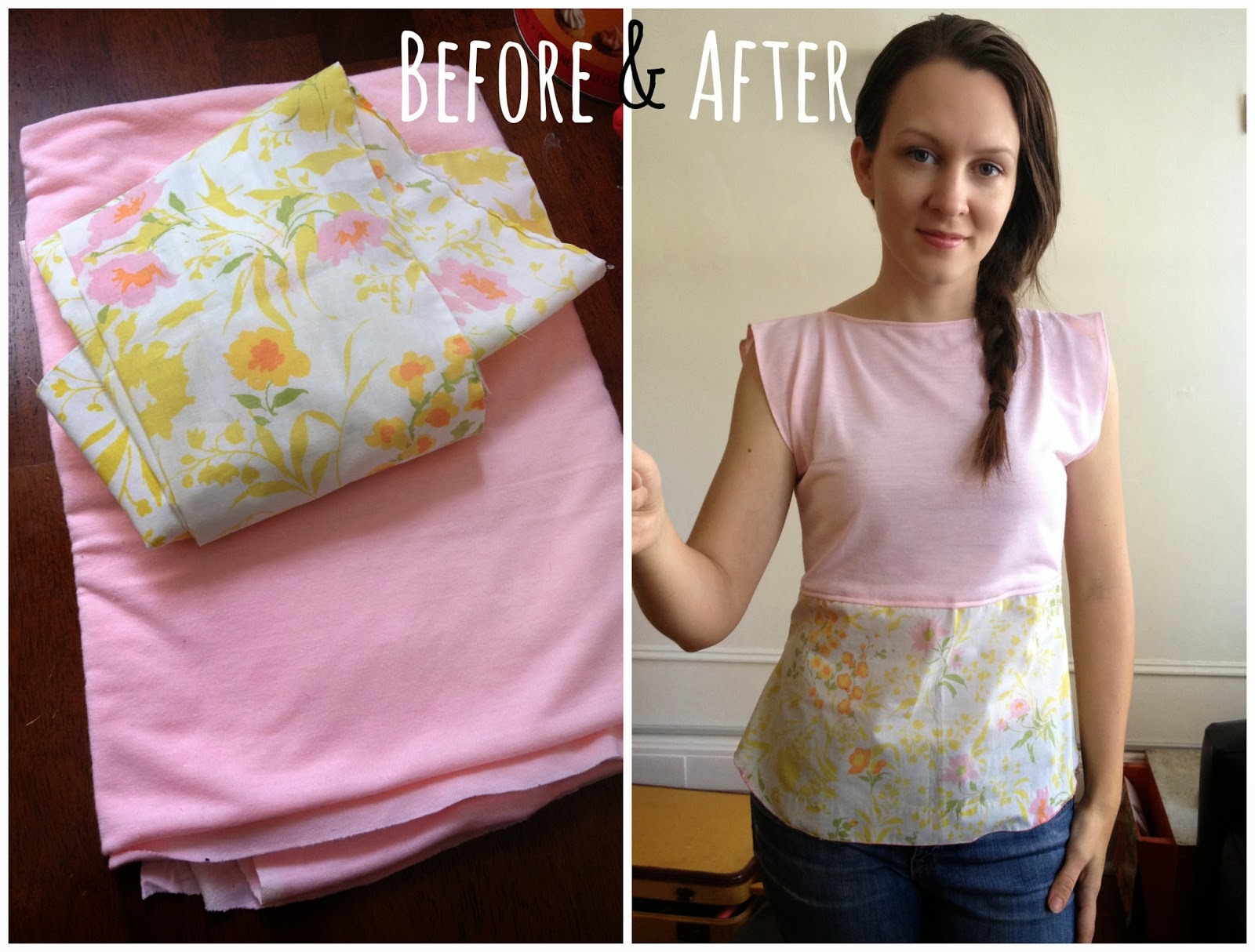 Refashion Coop Vintage Pillowcase Top