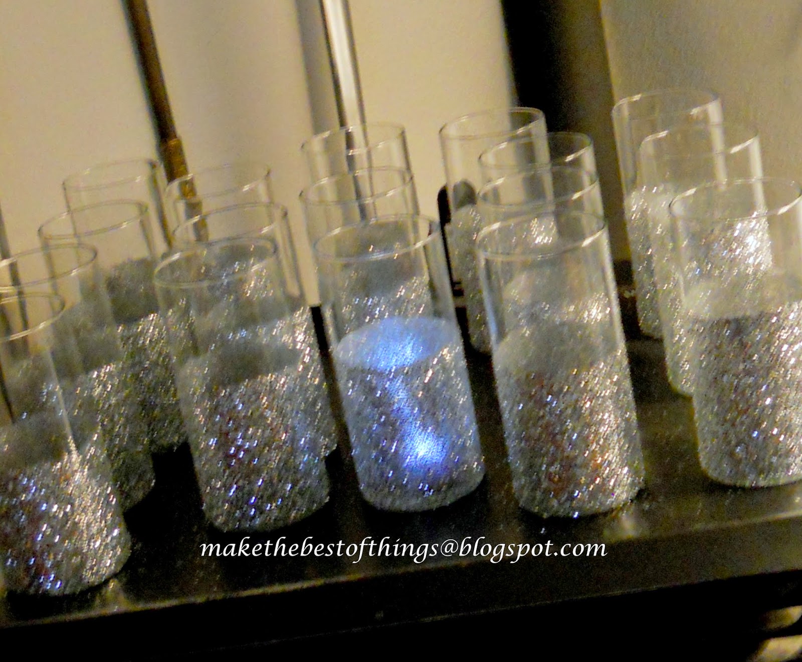 Make The Best of Things Glitter Blast Wedding Vases