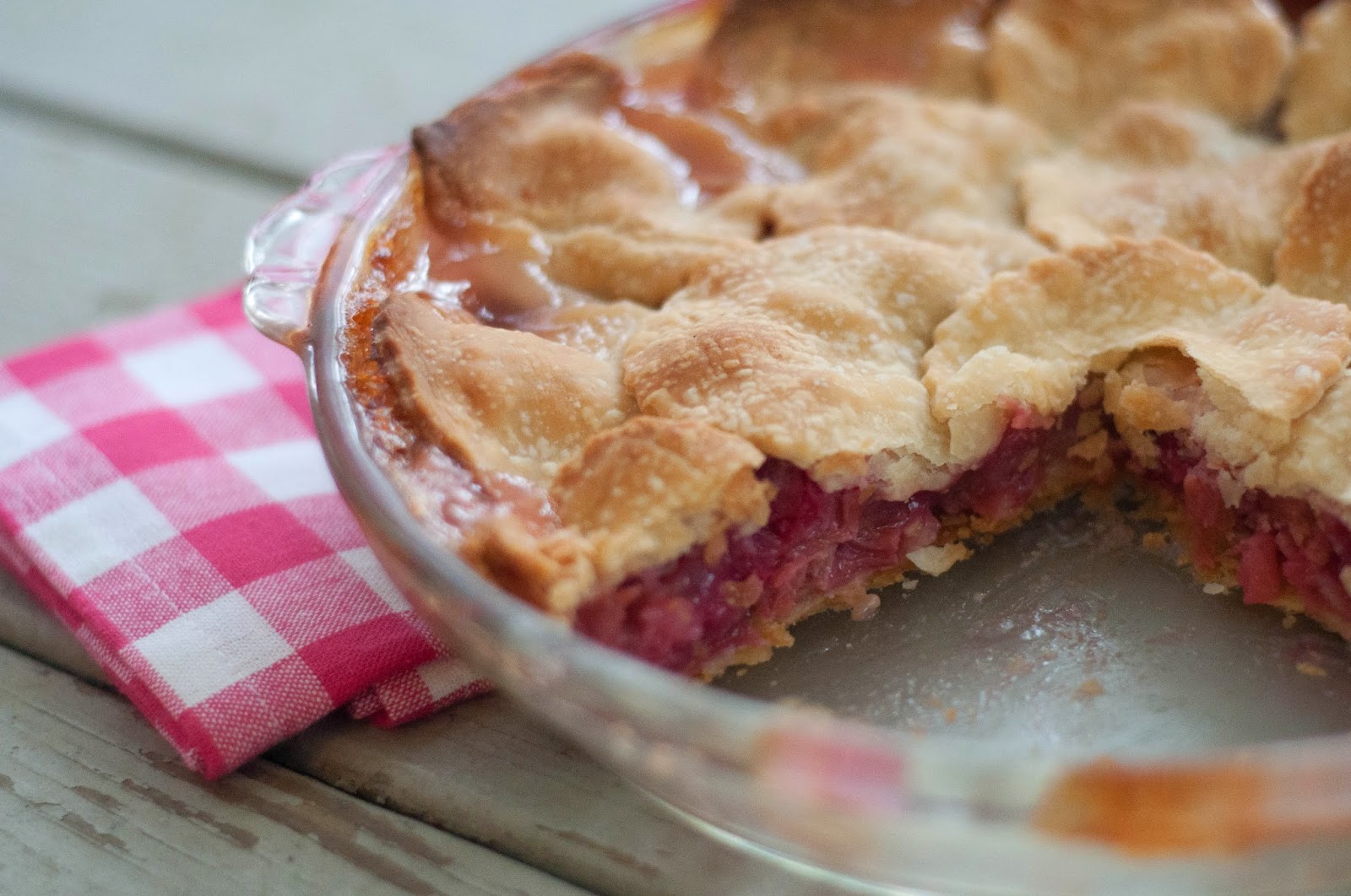 Robson's Farm Rhubarb Pie
