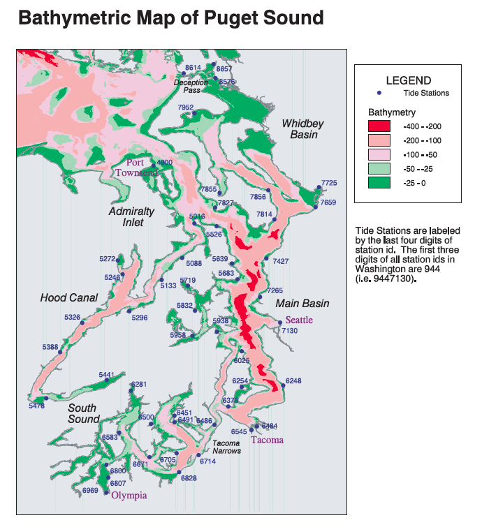 Puget Sound Tide Chart Seattle