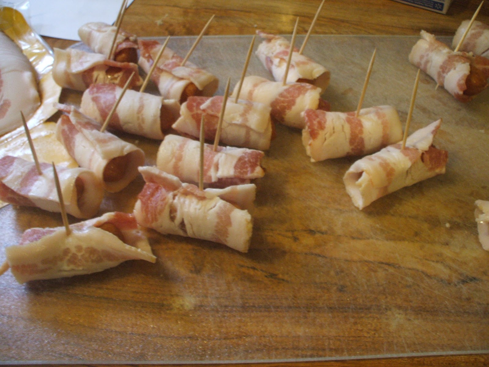 Gray Cardigan Easy Bacon Wrapped Sausage Links