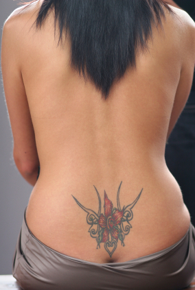 Lower Back Tattoo tribal flower Lower Back Tattoo tribal flower