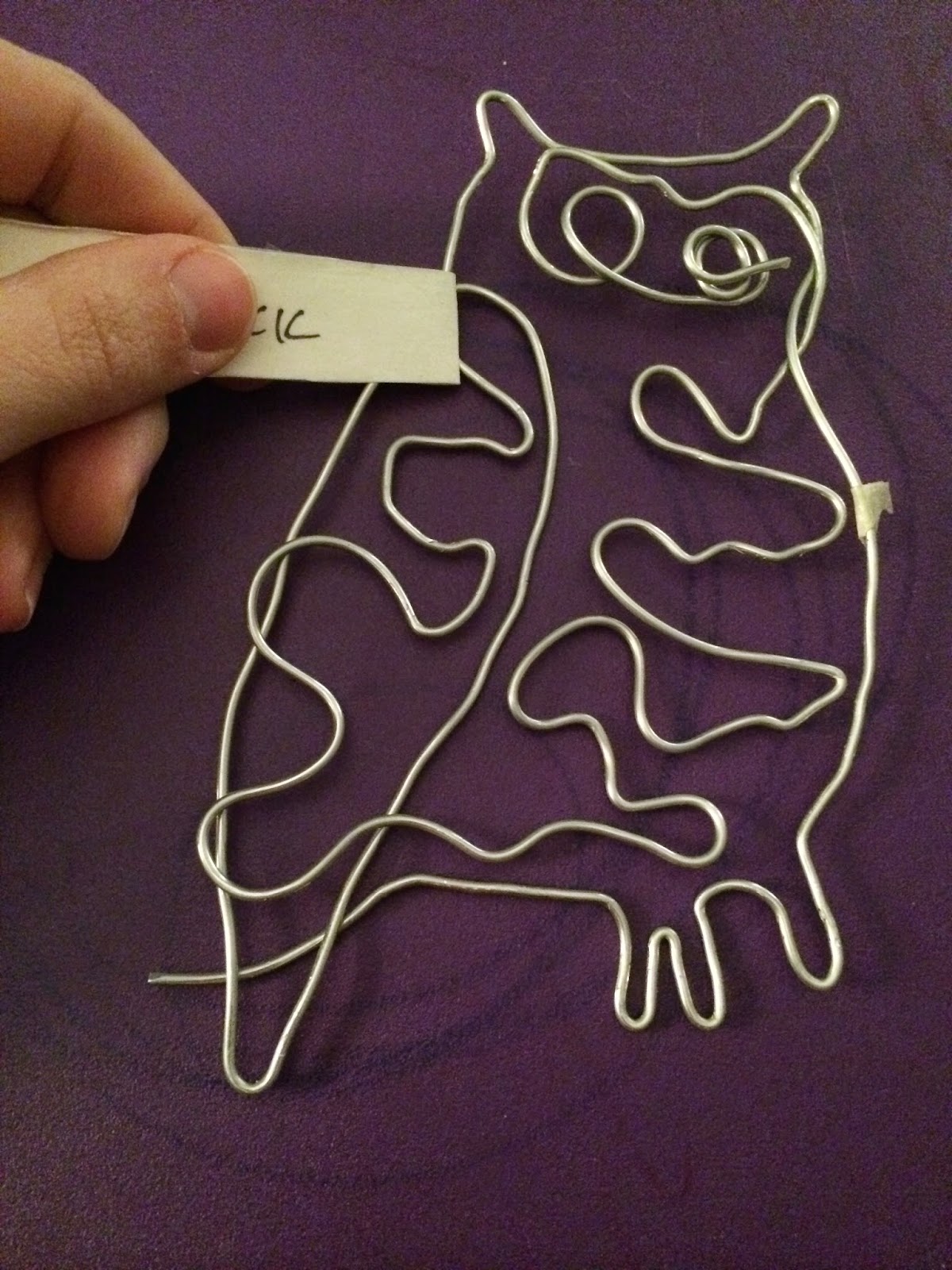 Project ARTADAY Lesson Contour Wire Sculptures