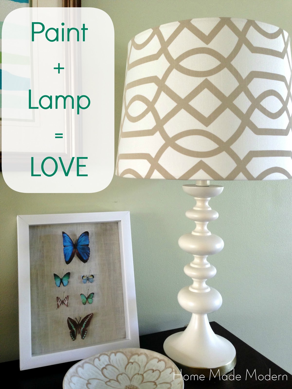 Home Made Modern Spray Paint + Lamps = LOVE