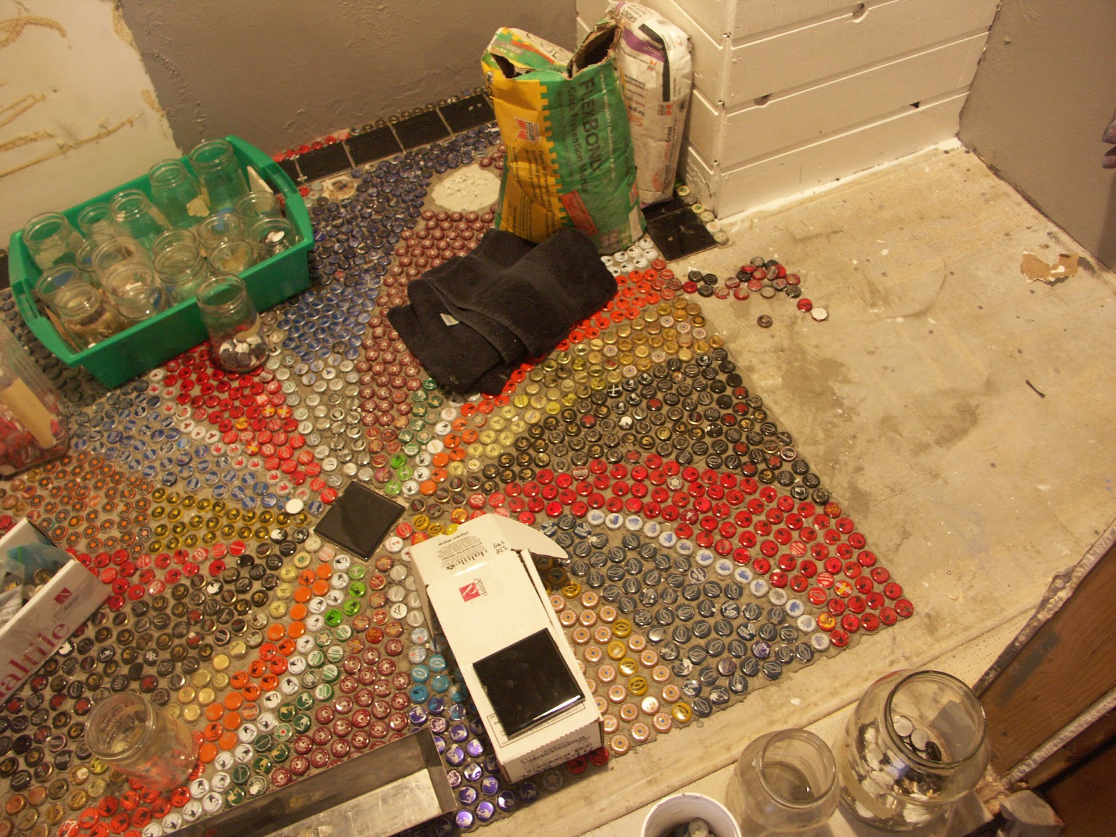 Our Irish Manor Bottle cap floor progressive