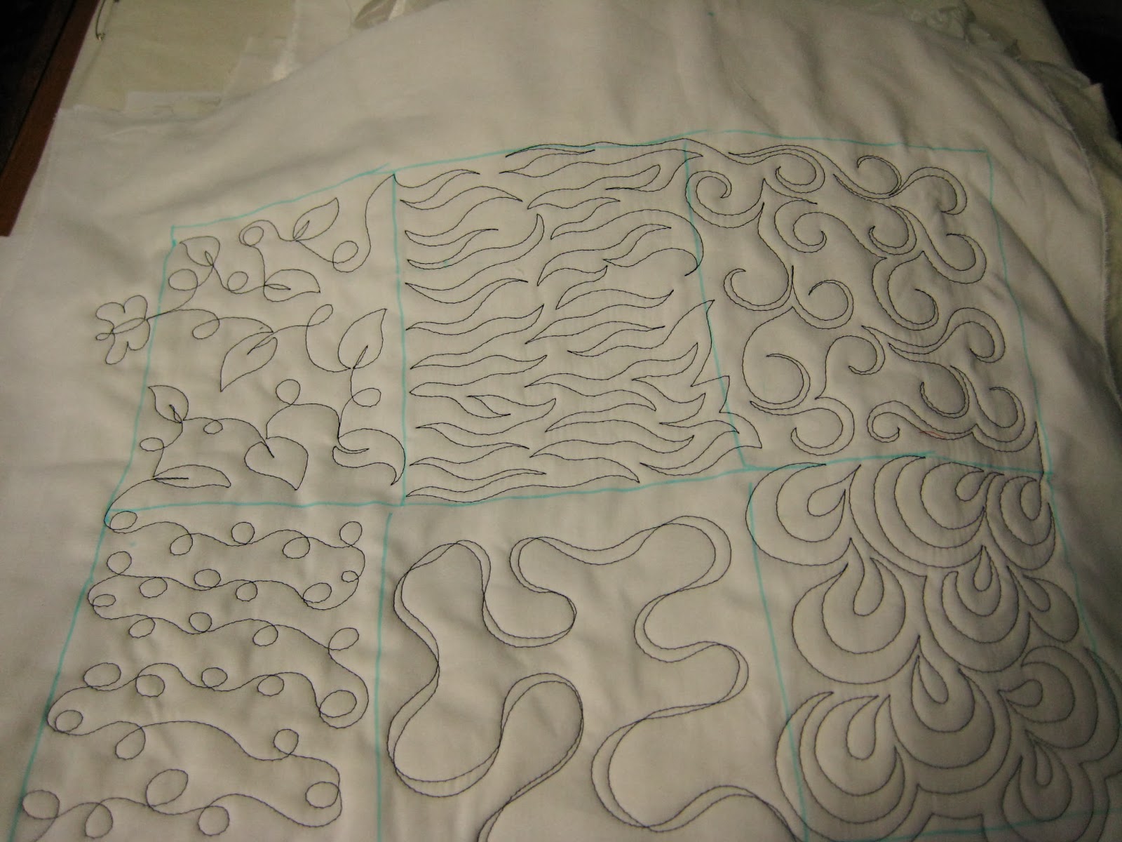 free motion quilting sampler