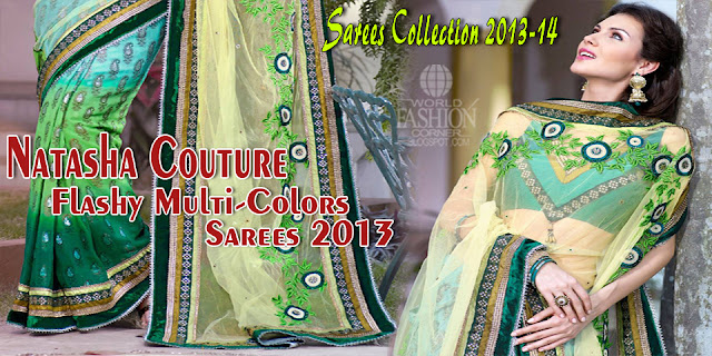 Natasha Couture Flashy Multi-Color Sarees 2013