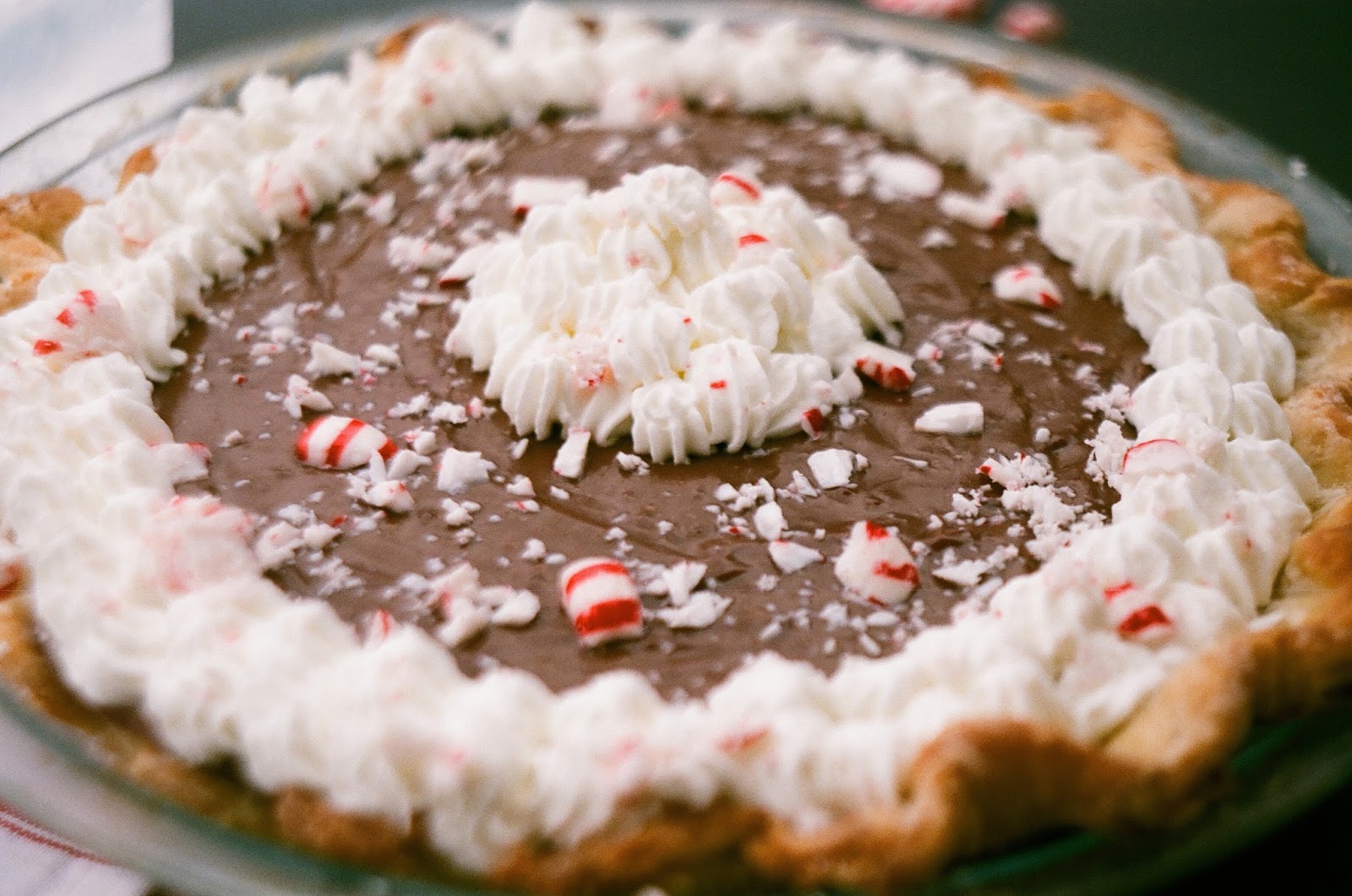 Nothing in the House Chocolate Peppermint Cream Pie