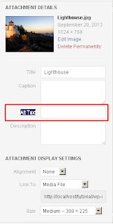 how to add alt text