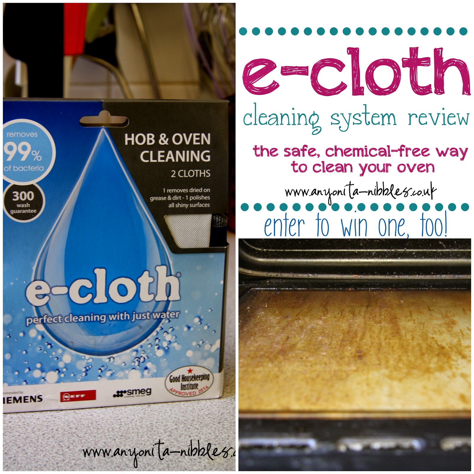 e-cloth hob & oven review & giveaway from www.anyonita-nibbles.co.uk