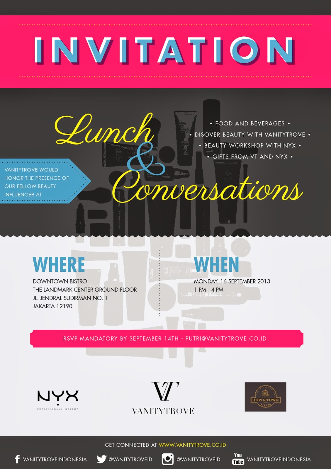 Event Lunch with Vanity Trove & NYX Cosmetics Two Thousand Things