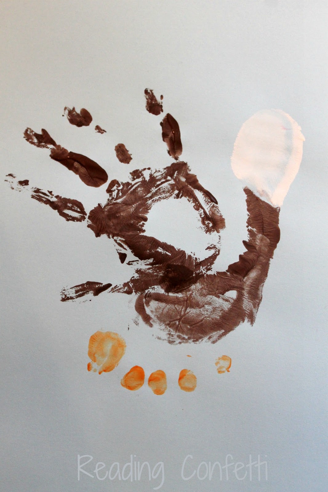 Bald Eagle Handprint and Footprint Craft ~ Reading Confetti