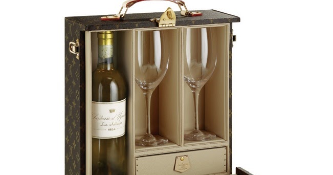 LOUIS VUITTON Damier Wine carrier Bottle case 2storage Hand