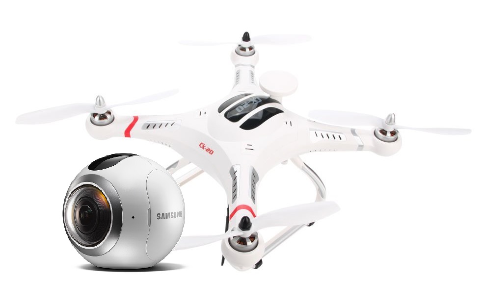 Aerial 360 video with Samsung Gear 360 and inexpensive drone 360 Rumors