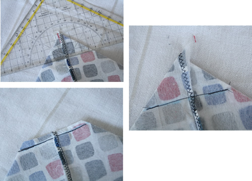 Tote bag tutorial - making the bottom of the bag Tote bag tutorial - making the bottom of the bag