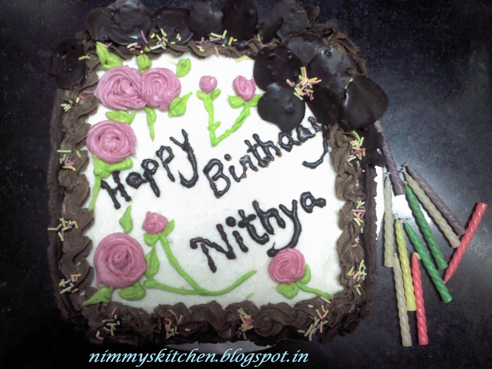 Nimmy's Kitchen Birthday Cake Decoration