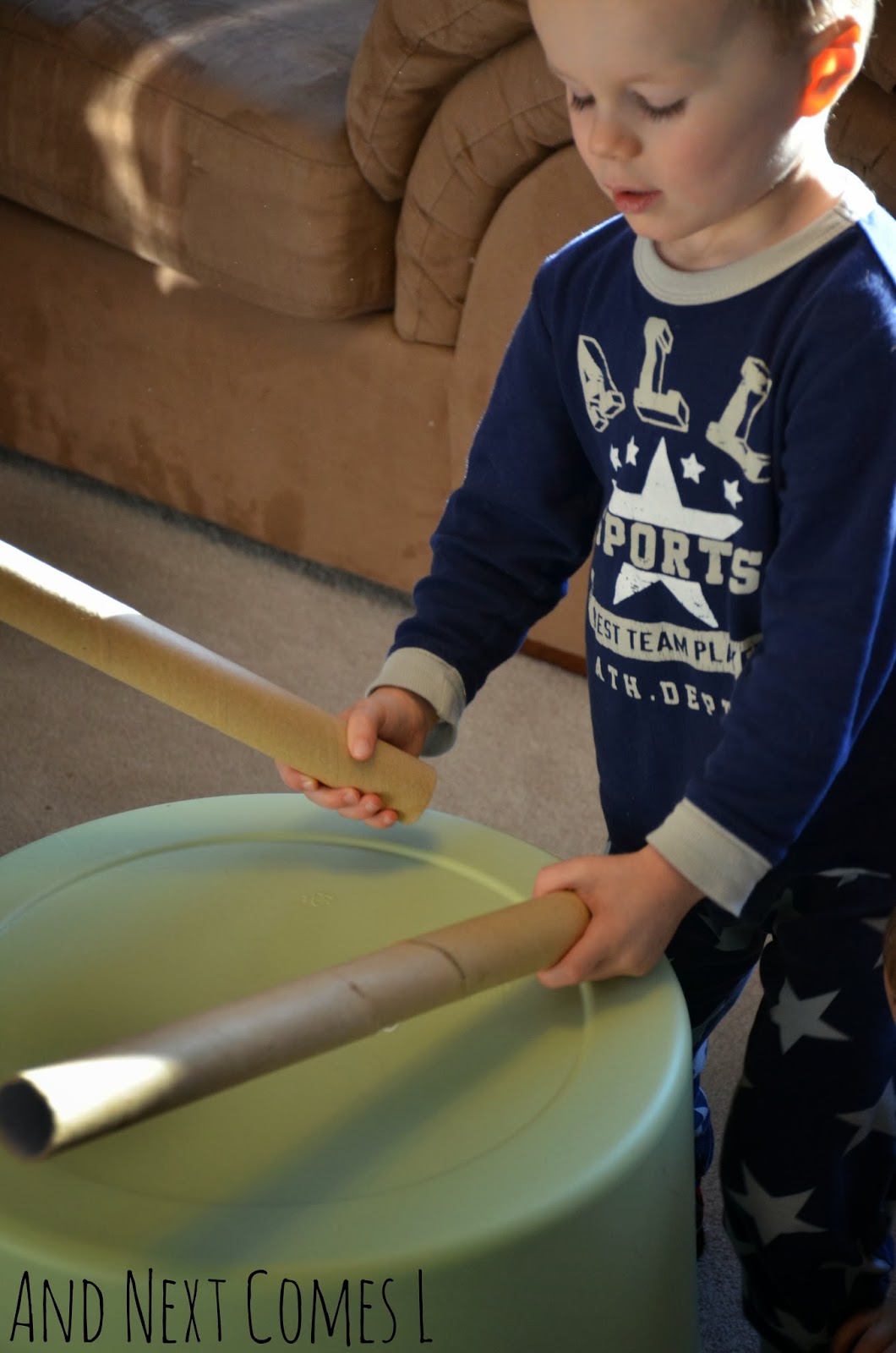 Bucket Drumming and Stomping {Music Activities for Kids} And Next Comes L